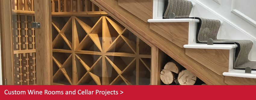 View our Custom Wine Rooms and Cellar Projects